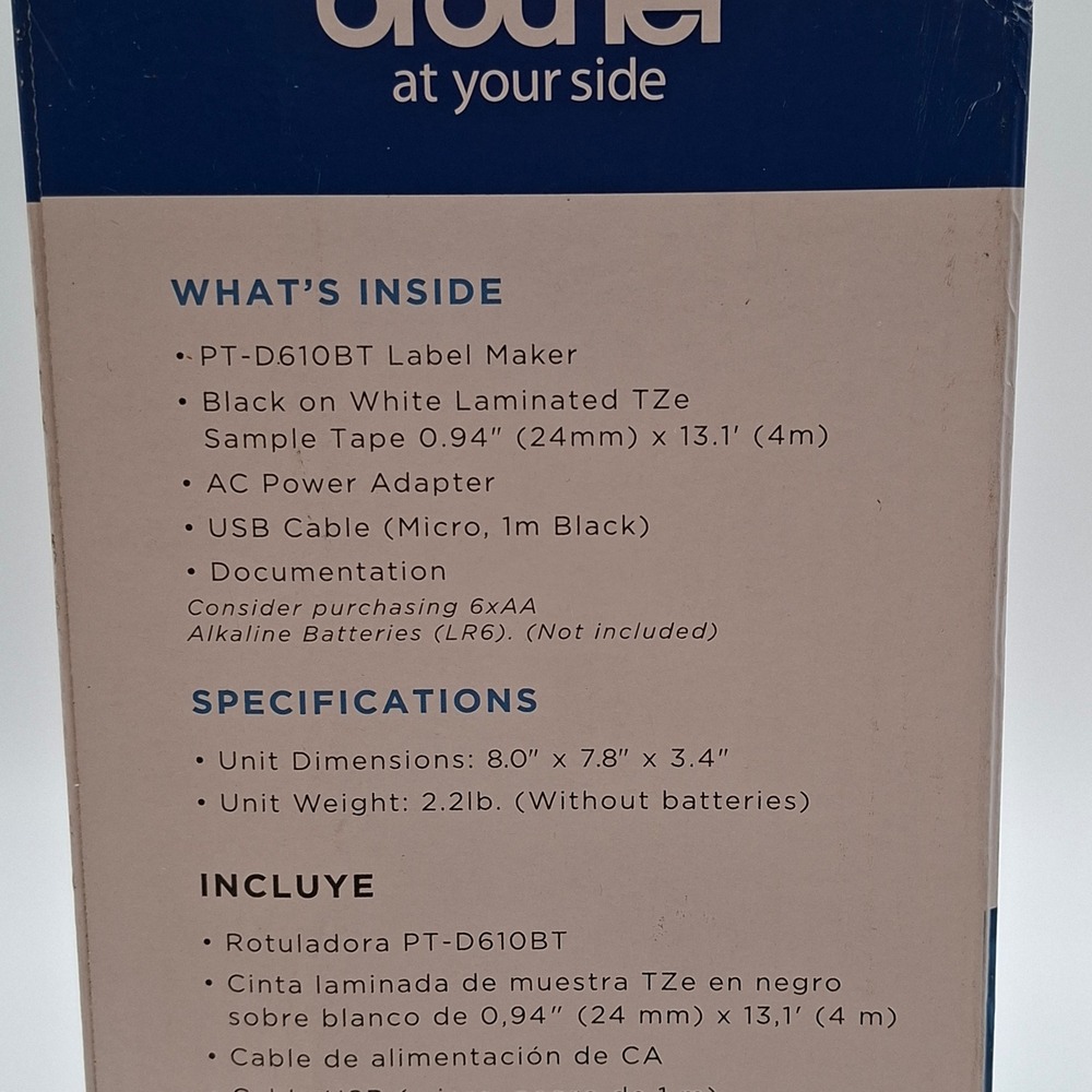 Brother P-Touch D610BT Professional Connected Label Maker Bluetooth USB Black - Picture 11 of 11